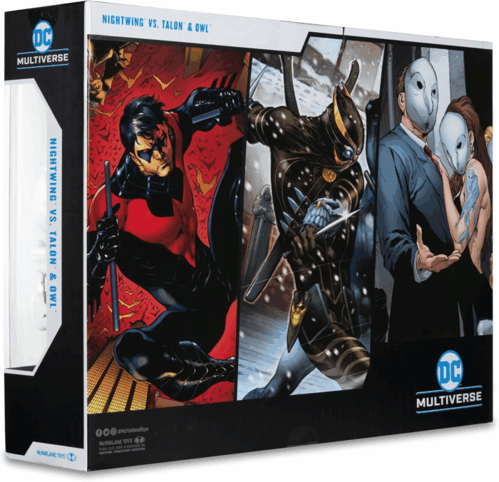 - DC Multiverse Nightwing Vs Talon & Owl 7In Figure 3Pk Gold Label - Image 11