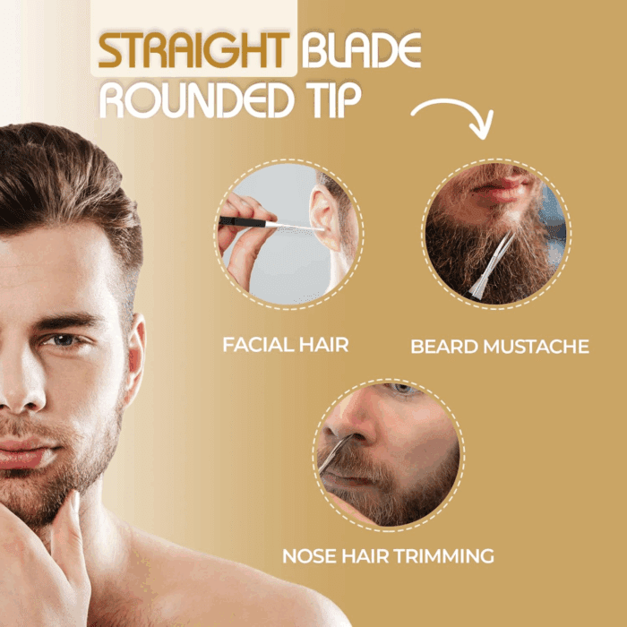 Soft Grip Eyebrow Trimmers | Brow Scissors for Women and Men | Precise & Sharp | Stainless Steel Tip Beauty Scissors | Eyebrow Grooming & Shaping | Brow Care | Eyelashes, Beard, & Nose Hair Trimmer - Image 6