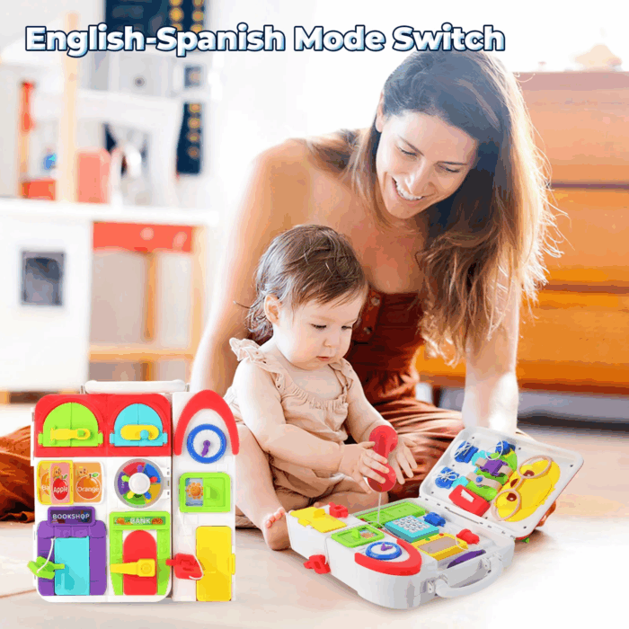 Montessori Toys for Toddler, 20 in 1 Busy Board Toy for Toddlers 1-3, Learning Educational Toys Gifts for 1 2 3 Year Old Boys Girls - Image 6