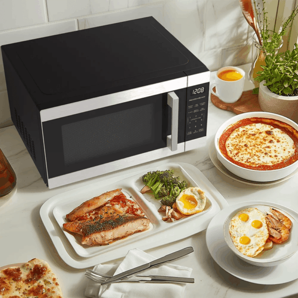 1.6 Cu Ft Sensor Cook Countertop Microwave Oven in Stainless Steel, New - Image 12