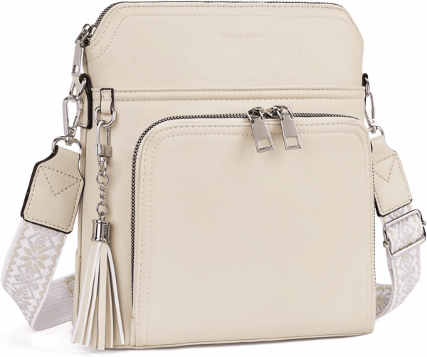 Crossbody Purse for Women,Lightweight Medium Crossbody Bag Soft Leather Women'S Shoulder Handbags with Tassel