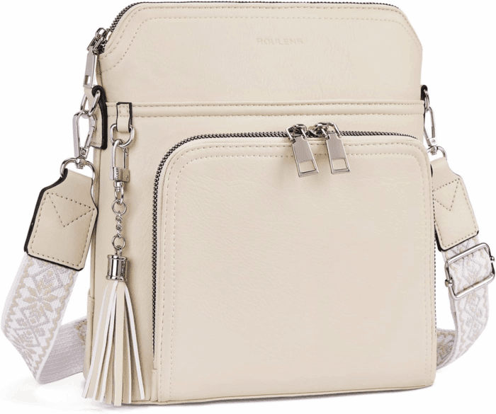 Crossbody Purse for Women,Lightweight Medium Crossbody Bag Soft Leather Women'S Shoulder Handbags with Tassel