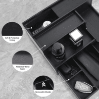 Cologne Organizer for Men, 3 Tier Perfume Stand Holder with Drawer and Hidden Compartment, Cologne Display Shelf for Dresser, Great Gift for Man/Father, Black - Image 4