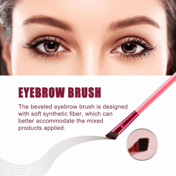 Home Eyebrow Care Kit 4D Laminated - Multifunctional Realistic Eyebrow Brush Kit, 4D Hair Stroke Brow Stamp Brush with Eyebrow Gel, for Drawing Brows Similar to 3D Natural Real Hair (Black) - Image 4