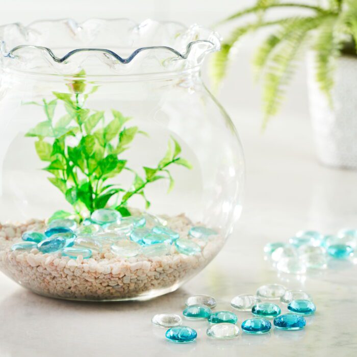 Glass Aqua Color Gems, Standard Mix, 14 Oz Aquarium Gems - Image 2