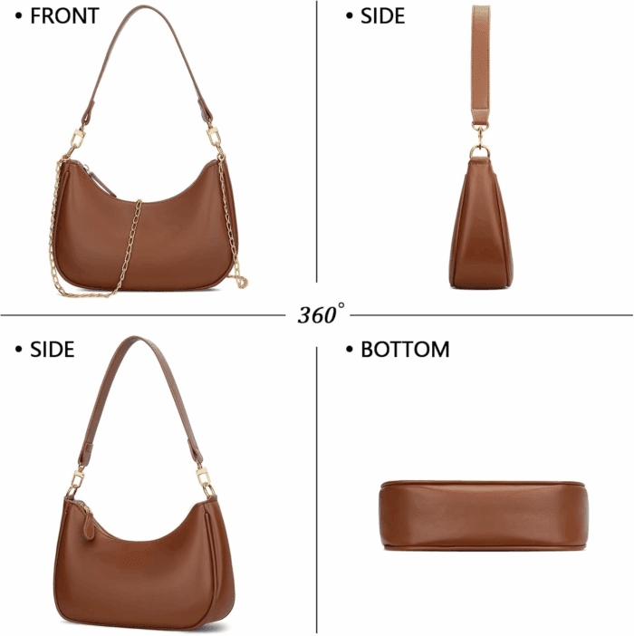 Shoulder Bag for Women Cute Hobo Purses and Handbags Retro Clutch Underarm Purse - Image 5