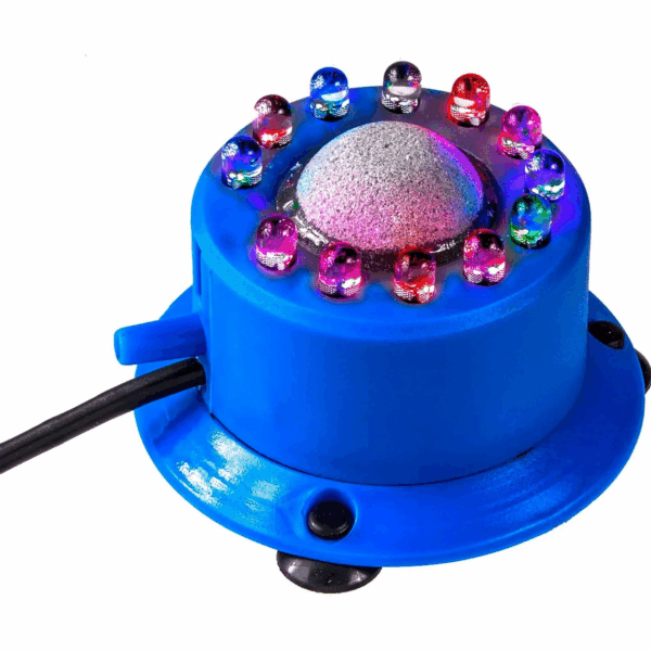 Cascade Multicolor Rainbow LED Air Stone for Aquariums, 2.5” Diameter - Image 4