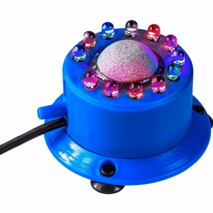 Cascade Multicolor Rainbow LED Air Stone for Aquariums, 2.5” Diameter - Image 4