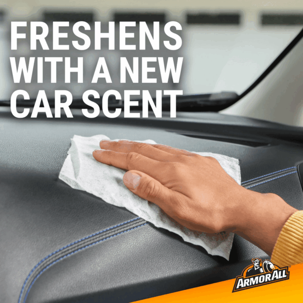 Car Interior Protectant Wipes in New Car Scent, 25 Count - Image 4
