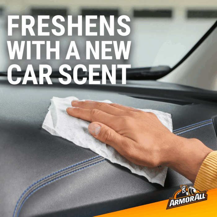 Car Interior Protectant Wipes in New Car Scent, 25 Count - Image 4