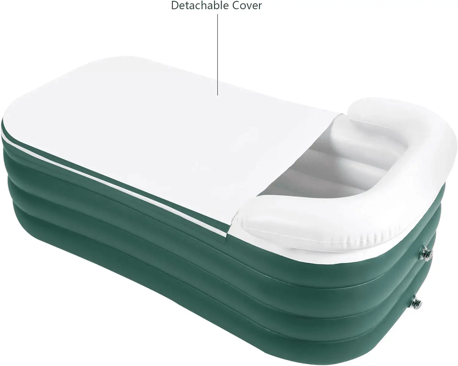 For Adult Spa Inflatable Adult Bath Tub, Foldable Portable Inflatable Soaking Bathtub with Electric Air Pump Blow up Bathtub - Image 5