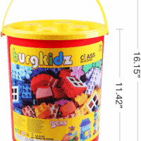 Big Building Block Set - 214 Pieces Toddler Educational Toy Classic Large Size Building Block Bricks - 13 Fun Shapes and Storage Bucket - Compatible with All Major Bulk Bricks Set - Image 7