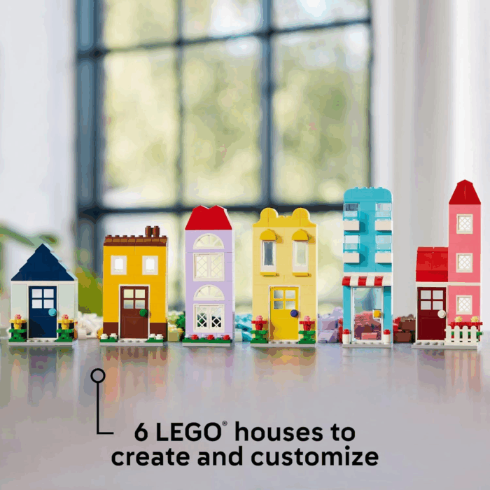 Classic Creative Houses Brick Building Set for Kids, Toy House Gift with Accessories and Doll Houses, Creative Toy for Young Builders, Boys and Girls Ages 4 and Up, 11035 - Image 2