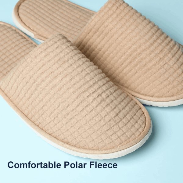 SPA Guest Slippers, 6/12 Pairs Reusable Washable Unisex Spa Slippers for Hotel Bedroom Wedding Party Travel - Image 2