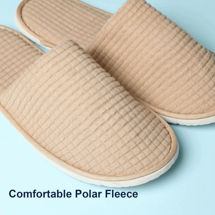SPA Guest Slippers, 6/12 Pairs Reusable Washable Unisex Spa Slippers for Hotel Bedroom Wedding Party Travel - Image 2