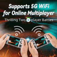 Handheld Game Console, 8 Hours of Battery Life, Large Power, High-Precision Twin Joyssticks, 5528 Games, Support HDMI TV Output 5G Wifi Bluetooth 4.2(Transparent Purple) - Image 4