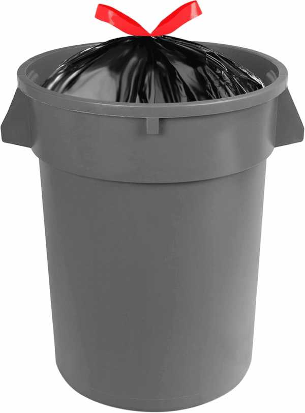 Multipurpose Drawstring Trash Bags, 30 Gallon, 50 Count (Previously Solimo) - Image 4