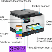 Officejet Pro 9135E All-In-One Printer, Color, Printer-For-Small Medium Business, Print, Copy, Scan, Fax, Wireless 3 Months of Instant Ink Included; Two-Sided Printing; Two-Side - Image 4