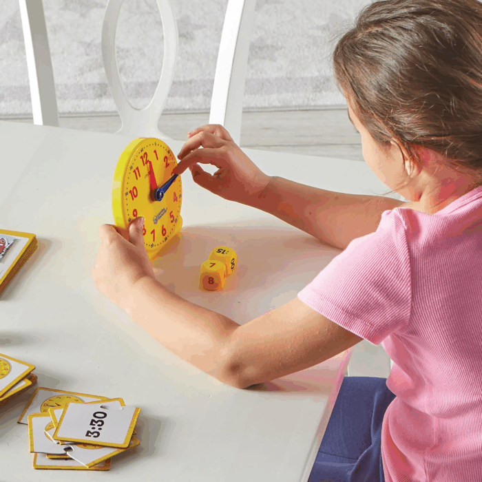 Time Activity Set - 41 Pieces, Ages 5+,Clock for Teaching Time, Telling Time, Homeschool Supplies, Montessori Clock - Image 7