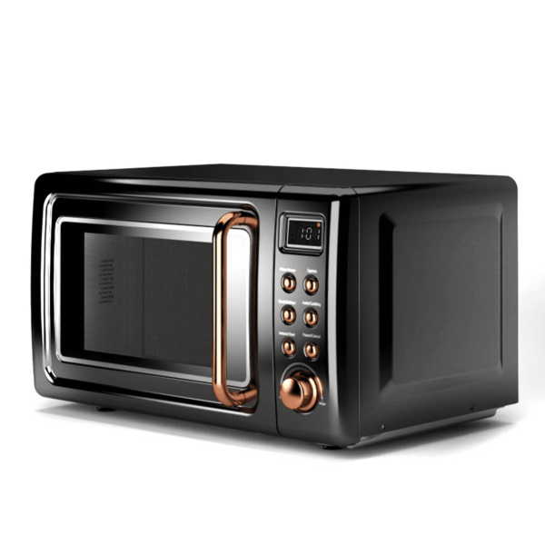 0.7Cu.Ft Retro Countertop Microwave Oven 700W LED Display Glass Turntable New - Image 12