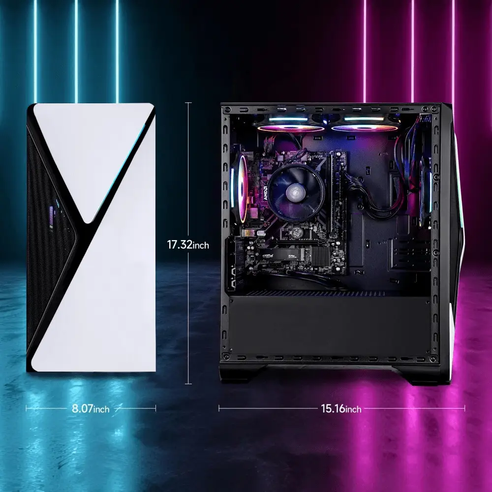 Gaming Desktop PC, Amd Ryzen 5 5600G, AMD Radeon Graphics, 16GB Ram, 1TB SSD, Windows 11 Home - Image 2