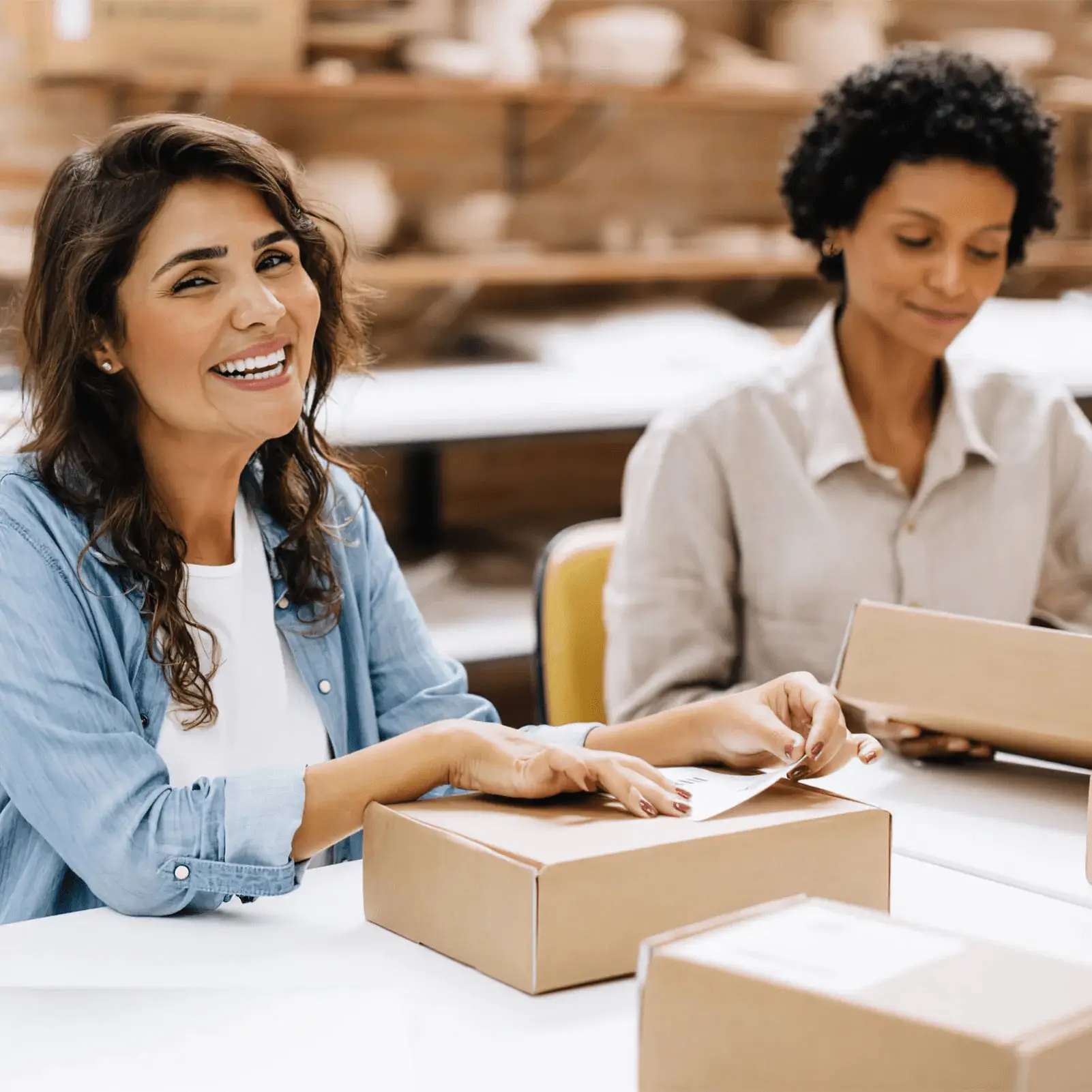 6 Pack 12X9X4 Inches Shipping Boxes, Brown Corrugated Cardboard Boxes for Small Bussiness - Image 3