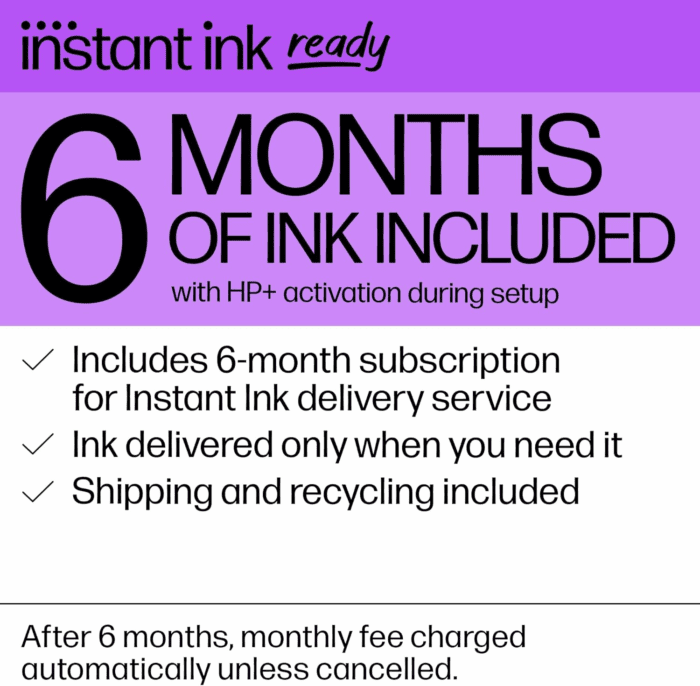 Officejet 8015E Wireless Color All-In-One Printer, 6 Months of Instant Ink Included - Image 8