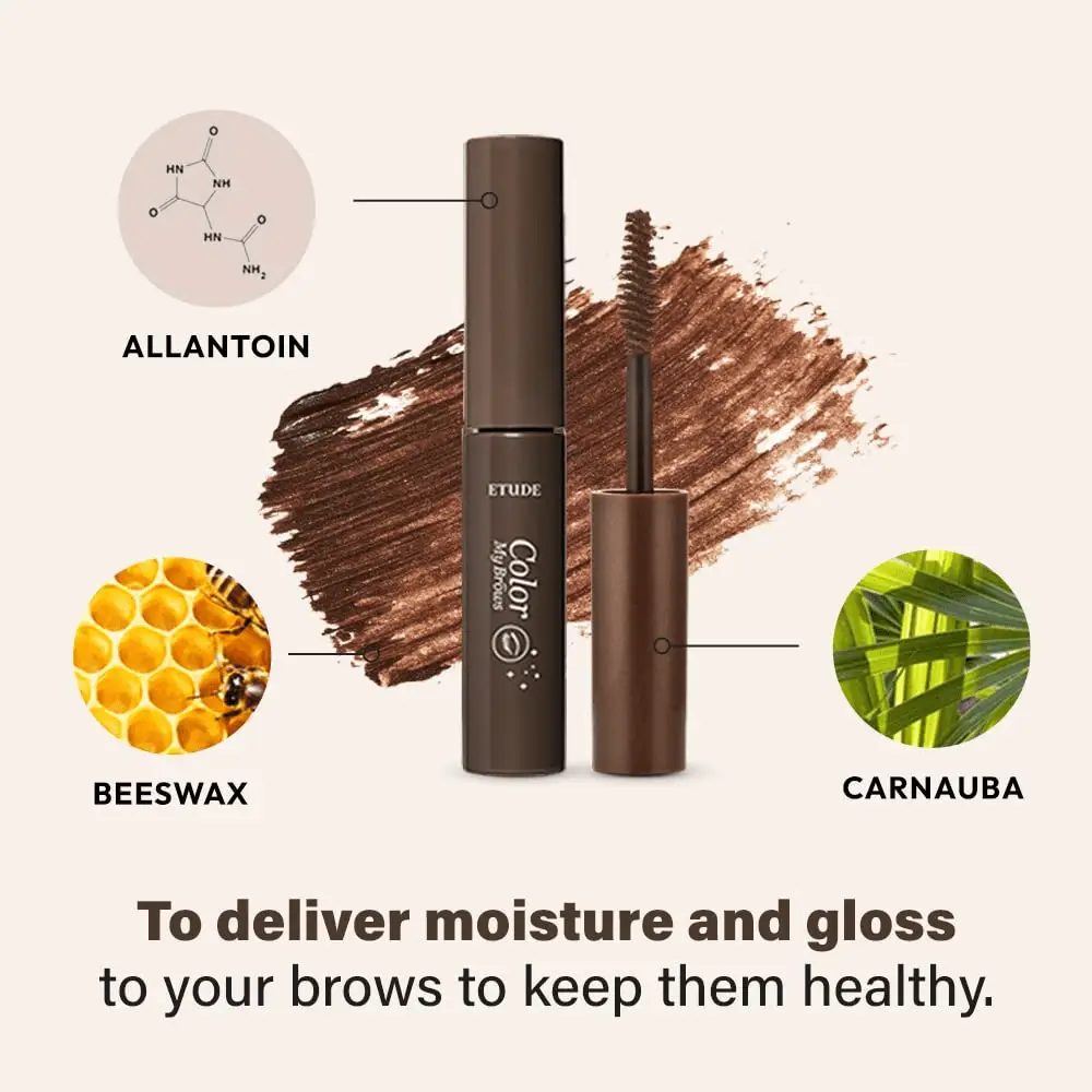 Color My Brows 4.5G #2 Light Brown | Eyes Makeup | Eyebrow Mascara, Quickly Fixing Natural Eyebrow Makeup with Care Effect | Kbeauty - Image 7