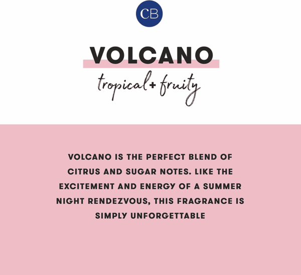 Volcano Candle - Rainbow Watercolor Signature Glass Jar Candle - Luxury Aromatherapy Candle - Tropical Fruits & Sugared Citrus Candle (19 Oz) - Image 4