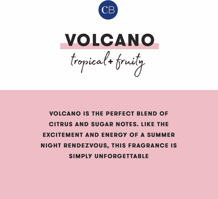 Volcano Candle - Rainbow Watercolor Signature Glass Jar Candle - Luxury Aromatherapy Candle - Tropical Fruits & Sugared Citrus Candle (19 Oz) - Image 4