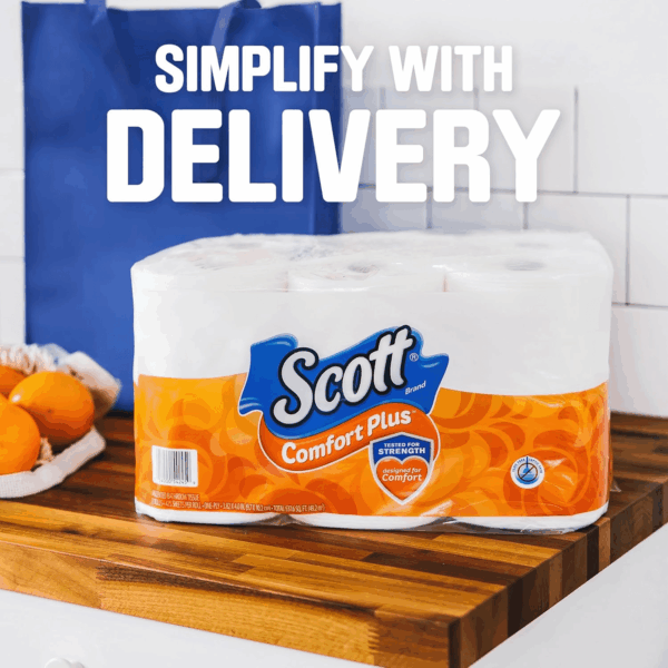 Comfortplus Toilet Paper, 12 Double Rolls, 231 Sheets per Roll, Septic-Safe, 1-Ply Toilet Tissue - Image 7
