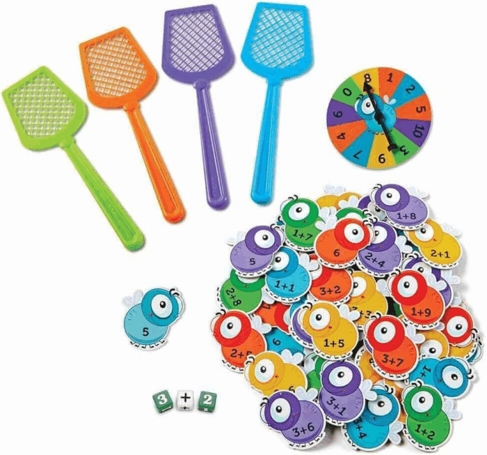 Mathswatters, Addition & Subtraction Game, Math Games for Kids, Educational Games, Preschool Math, Montessori, 99 Pieces, Age 5+ - Image 2