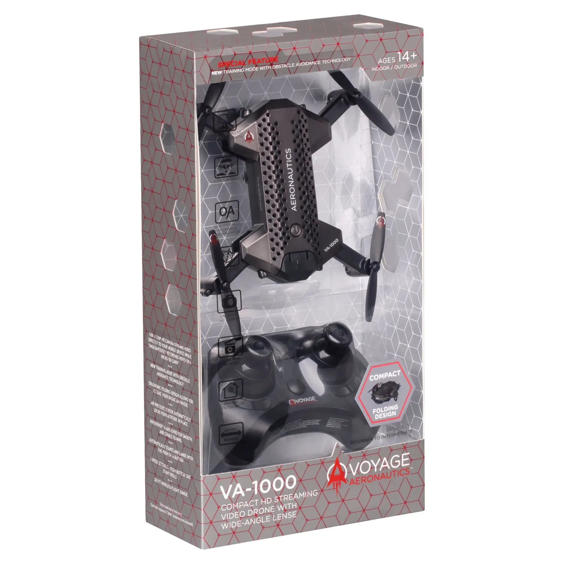 VA-1000 HD Streaming Drone with Wide-Angle Lens- Black Color - Size- 7 Inches - Image 4