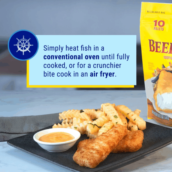 Gorton’S Beer Battered Fish 100% Whole Fish Fillets (Not Minced), Wild Caught Pollock, Frozen, 10 Count, 18.2 Ounce Resealable Bag - Image 5