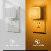 Amber Night Light[2 Pack], Night Lights Plug into Wall, LED Plug in Nightlight with Dusk-To-Dawn Sensor, 0.3W Dim Night Light for Sleep, Bedroom, Bathroom, Hallway, Non-Dimmable - Image 2