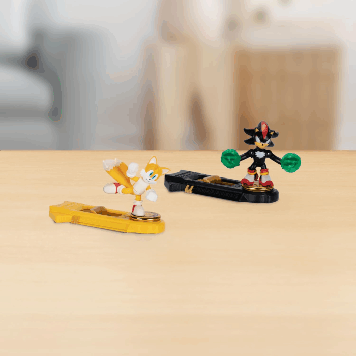 Sonic the Hedgehog versus Pack with Tails and Shadow, Mini Collectable Battling Action Warriors, 2.25 Inches Tall, Contains 2 Battle Controllers - Image 5