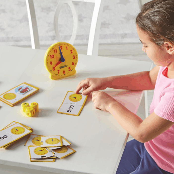 Time Activity Set - 41 Pieces, Ages 5+,Clock for Teaching Time, Telling Time, Homeschool Supplies, Montessori Clock - Image 5