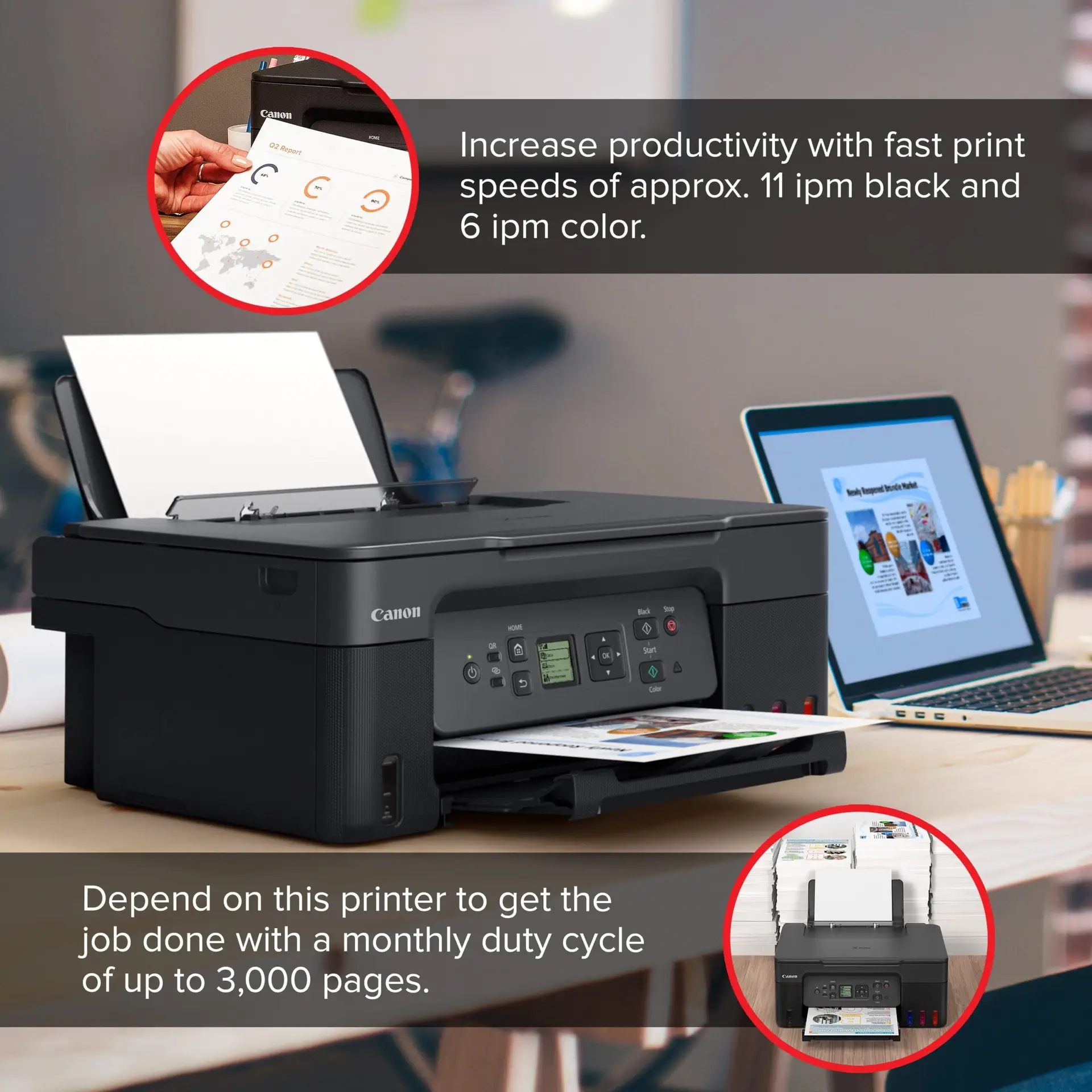 Megatank PIXMA G3272 Color Inkjet All in One Printer - Image 3