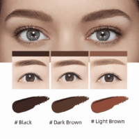 Home Eyebrow Care Kit 4D Laminated - Multifunctional Realistic Eyebrow Brush Kit, 4D Hair Stroke Brow Stamp Brush with Eyebrow Gel, for Drawing Brows Similar to 3D Natural Real Hair (Black) - Image 2