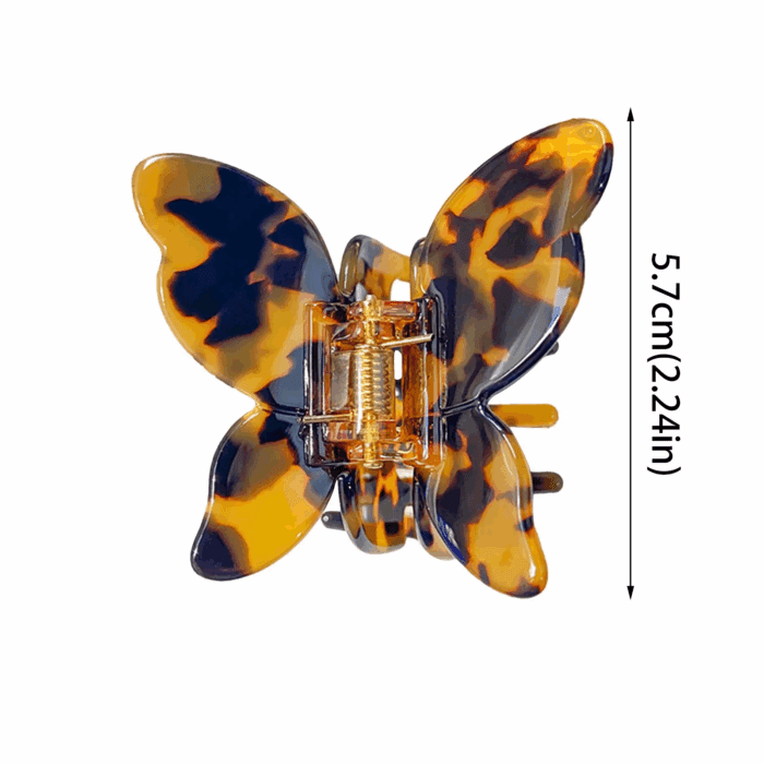 Hair Clips Cute Butterfly Shape Hair Claws Clips Leopard Print Barrettes Hair Pins Hair Accessories - Image 2