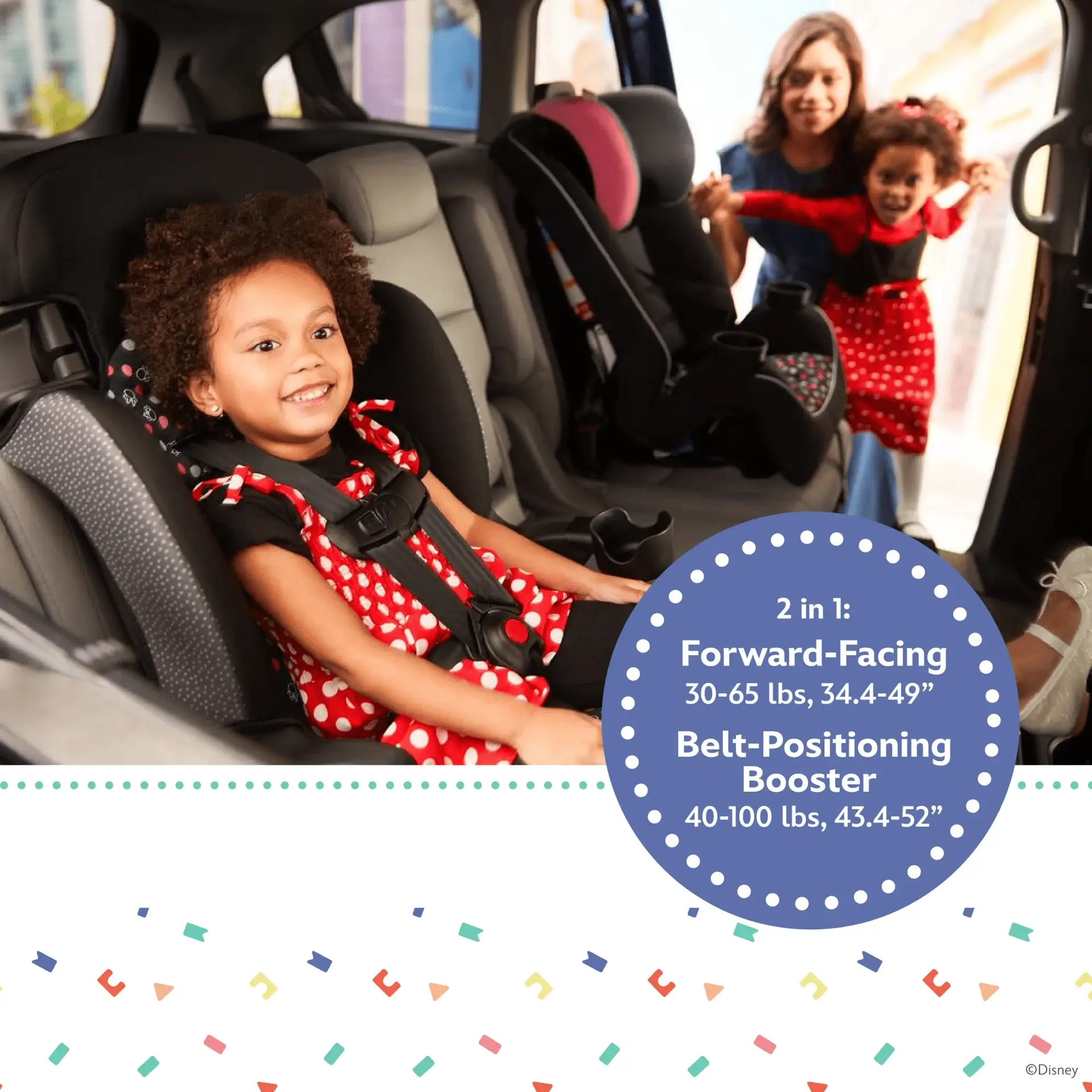 Finale 2-In-1 Booster Car Seat, Modern Mickey, Toddler, Unisex - Image 9