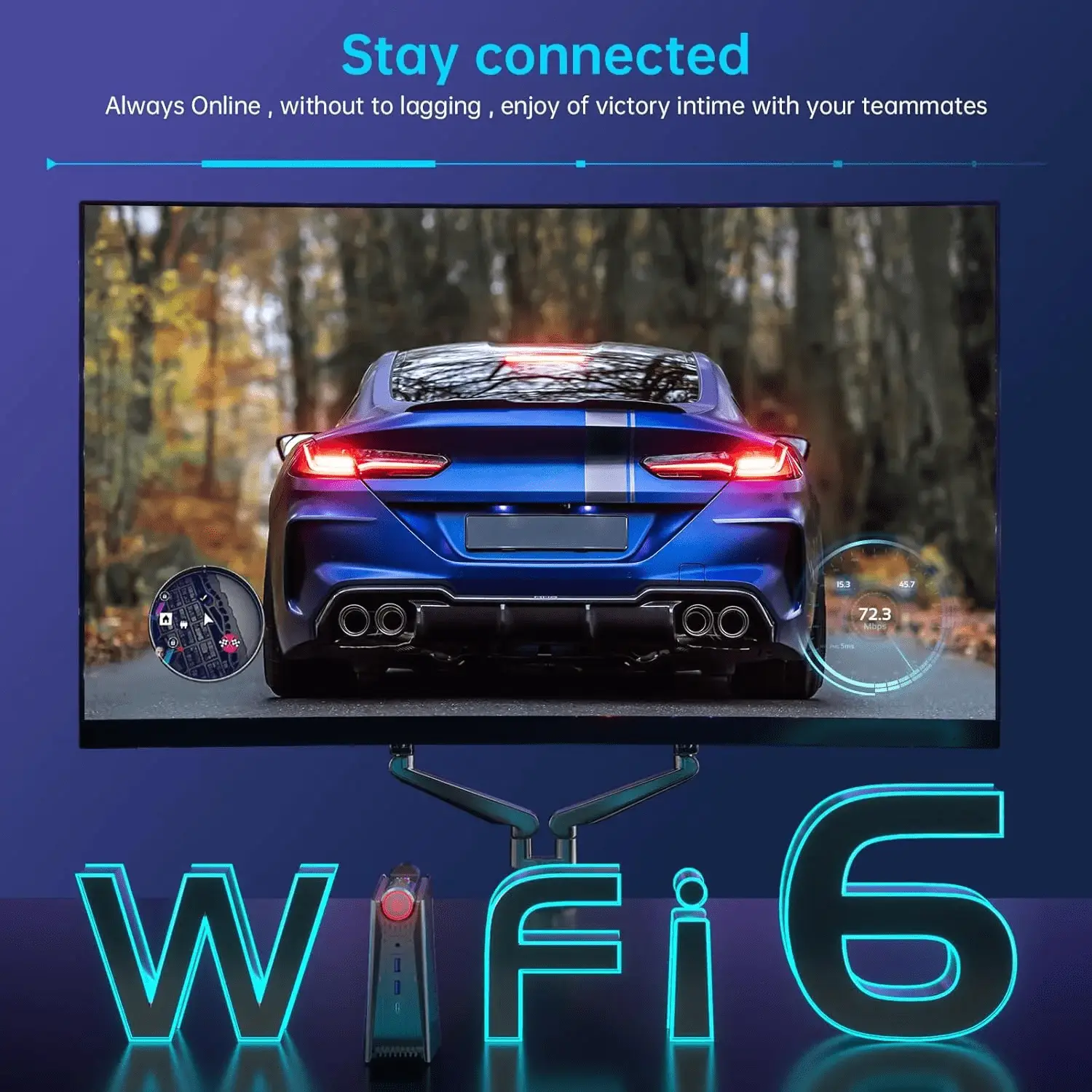 Mini Gaming PC, AMD Ryzen 7 5600U, 16GB, 512GB Nvme SSD - Image 3