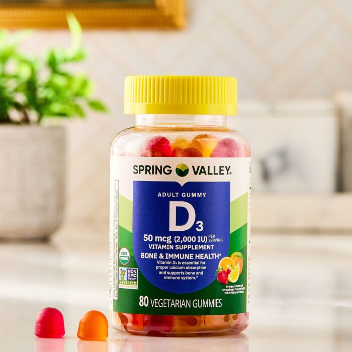 Vitamin D3 Gummies for Bone and Immune Health, 50Mcg (2000 IU), 80 Count - Image 4