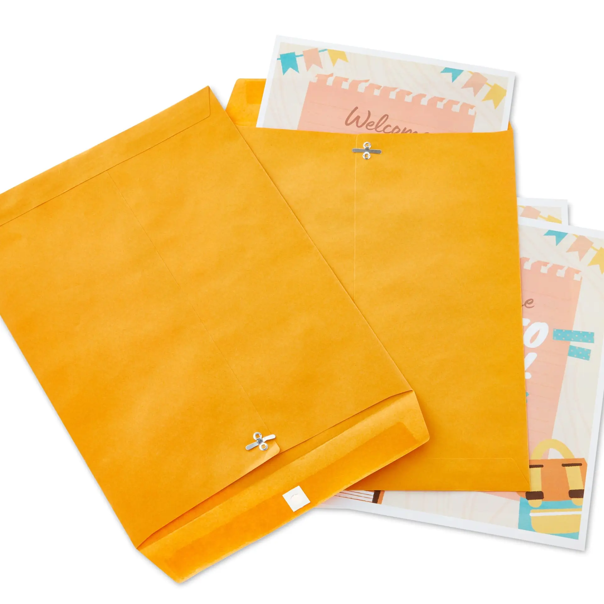 Kraft Clasp Envelopes, 10 in X 13 In, 6 Count - Image 5