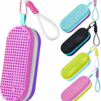 Swim Goggle Case for Swimming Goggles, Silicone Protective Cases with Drain Hole for Goggles