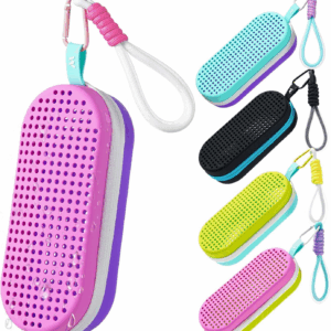 Swim Goggle Case for Swimming Goggles, Silicone Protective Cases with Drain Hole for Goggles