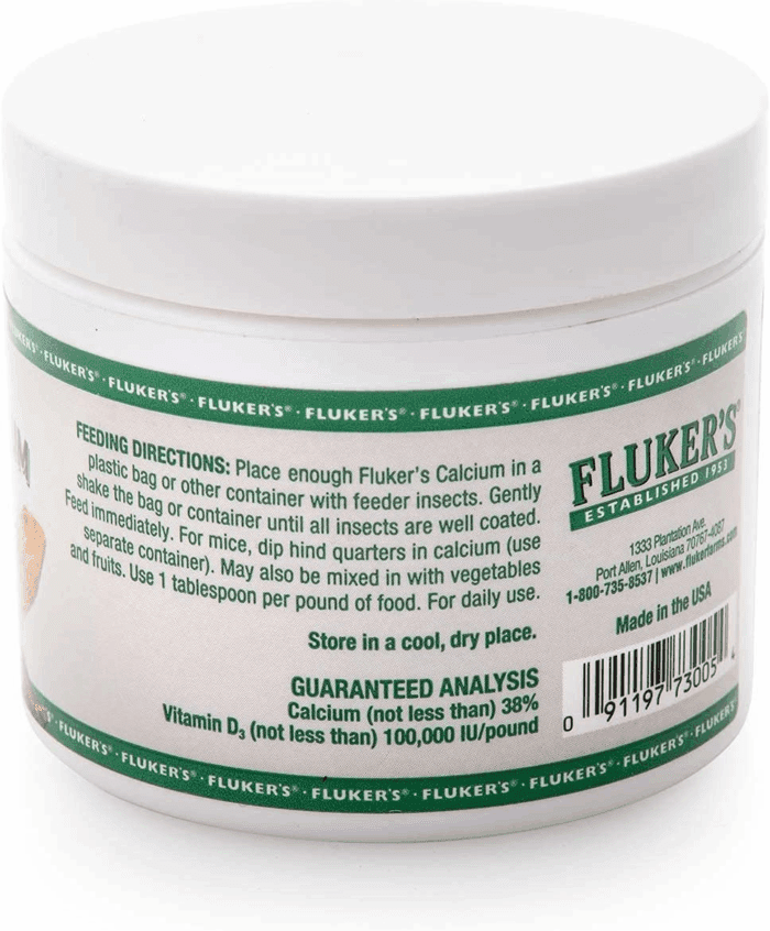 Calcium Reptile Supplement with Added Vitamin D3, 4 Oz. - Image 3