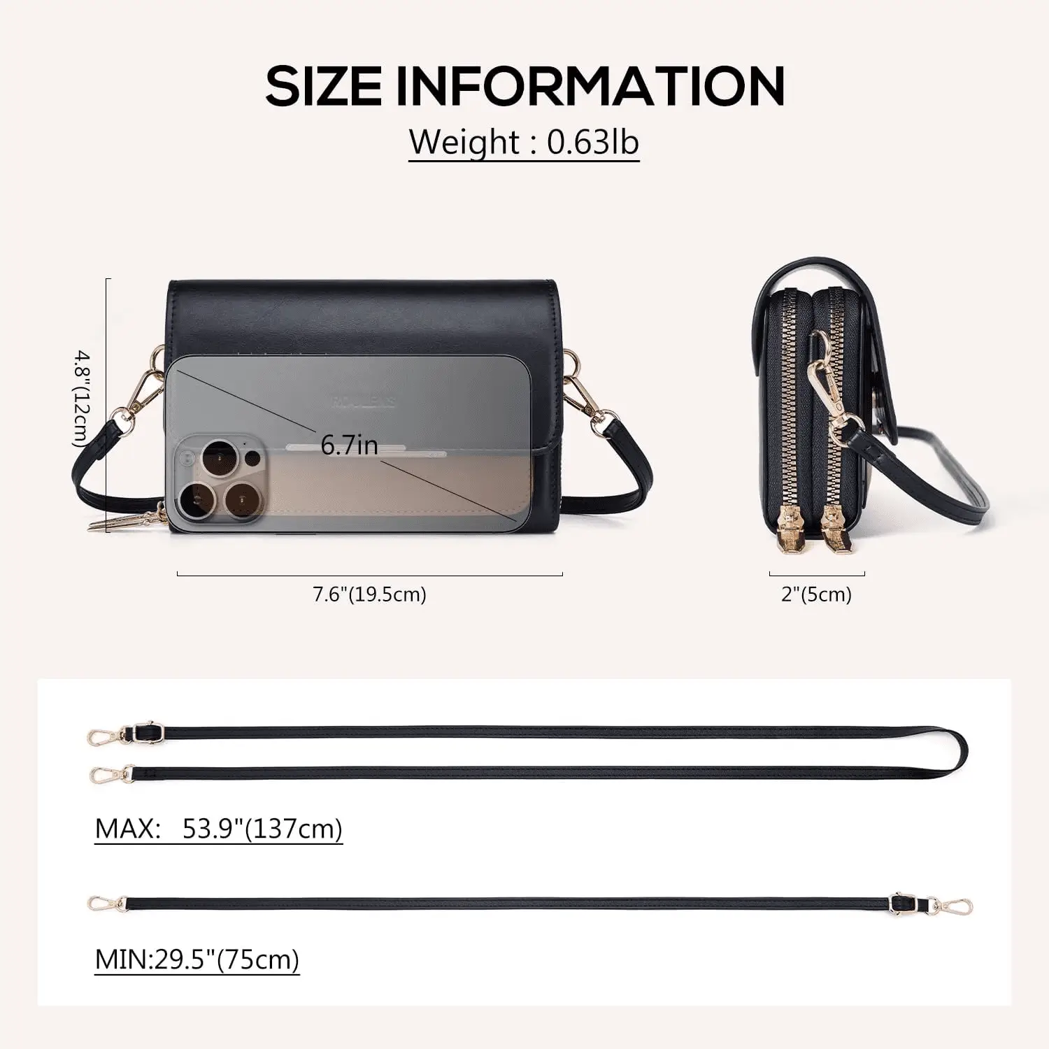 Small Crossbody Bag for Women,Cell Phone Purse Women'S Shoulder Handbags Wallet Purse with Credit Card Slots - Image 5