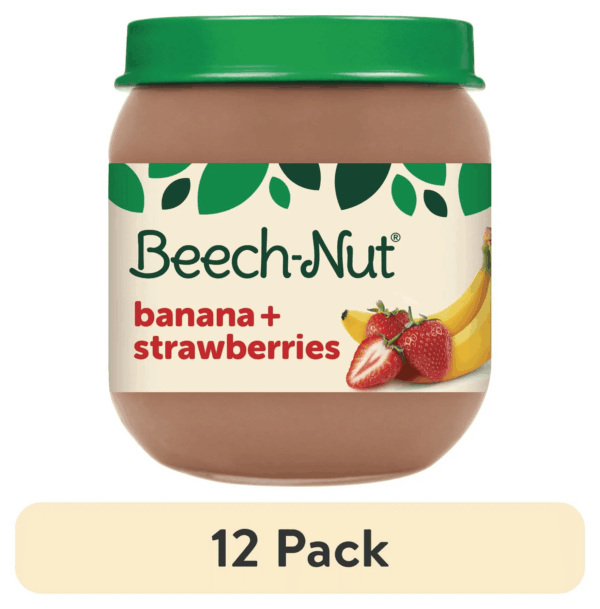 Stage 2 Baby Food, Banana & Strawberries, 4 Oz Jar - Image 8