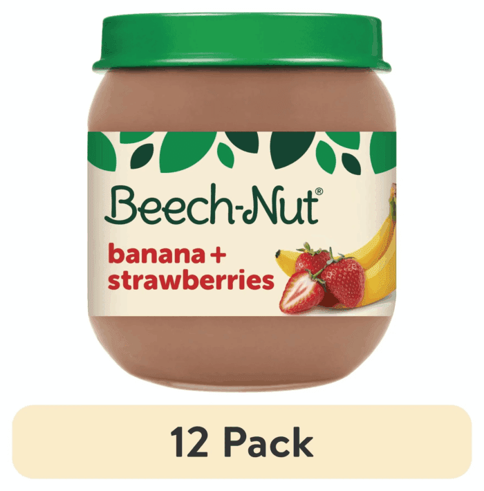 Stage 2 Baby Food, Banana & Strawberries, 4 Oz Jar - Image 8